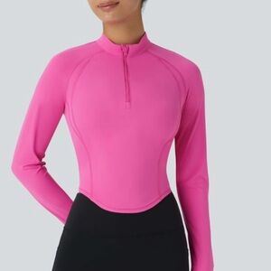 HALARA athleisure powder   Pink Long Sleeve Top NWT